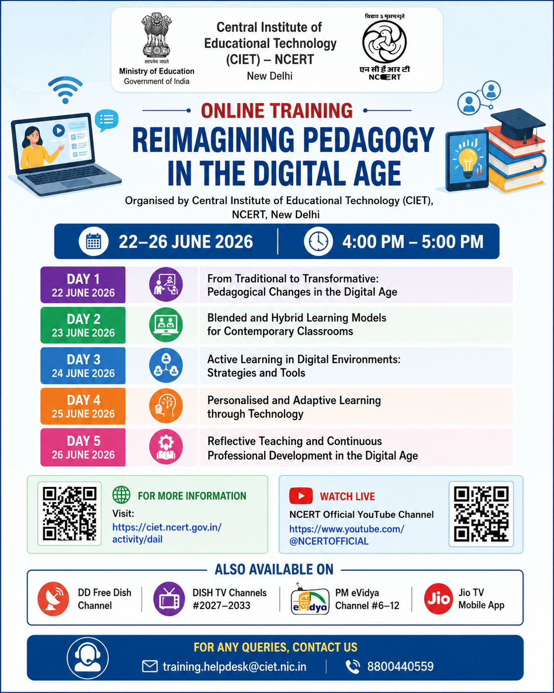 NCERT launches online training series on ‘Reimagining Pedagogy in the Digital Age’ for teachers