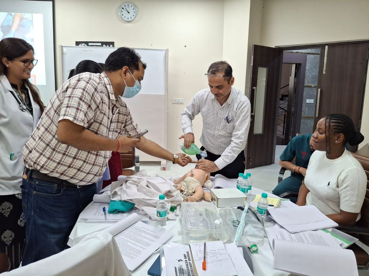 NIIMS Hospital conducts advanced NRP workshop to strengthen neonatal emergency care