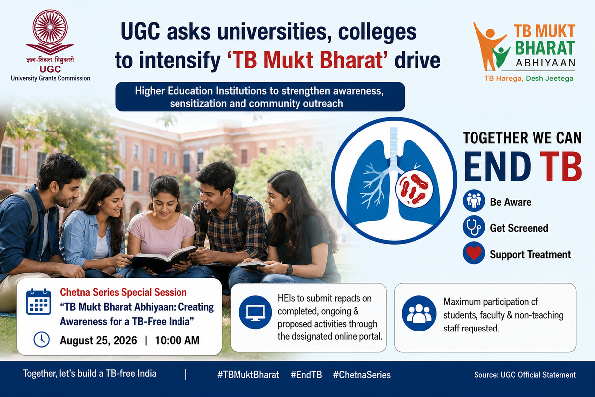 UGC asks universities, colleges to intensify ‘TB Mukt Bharat’ drive